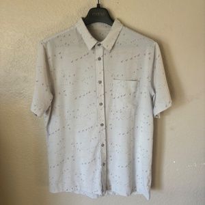 Vuori - Short Sleeve Bridge Button Down - Platinum Bird